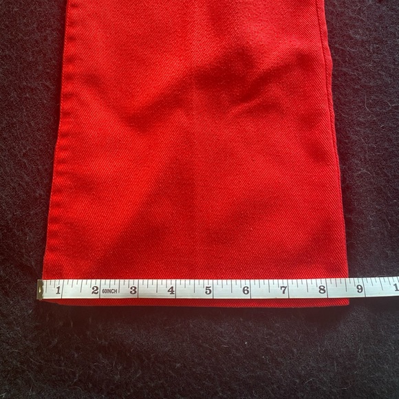 Vintage 1970’s Gender Neutral Red Bell Bottom Trousers! - Picture 7 of 11